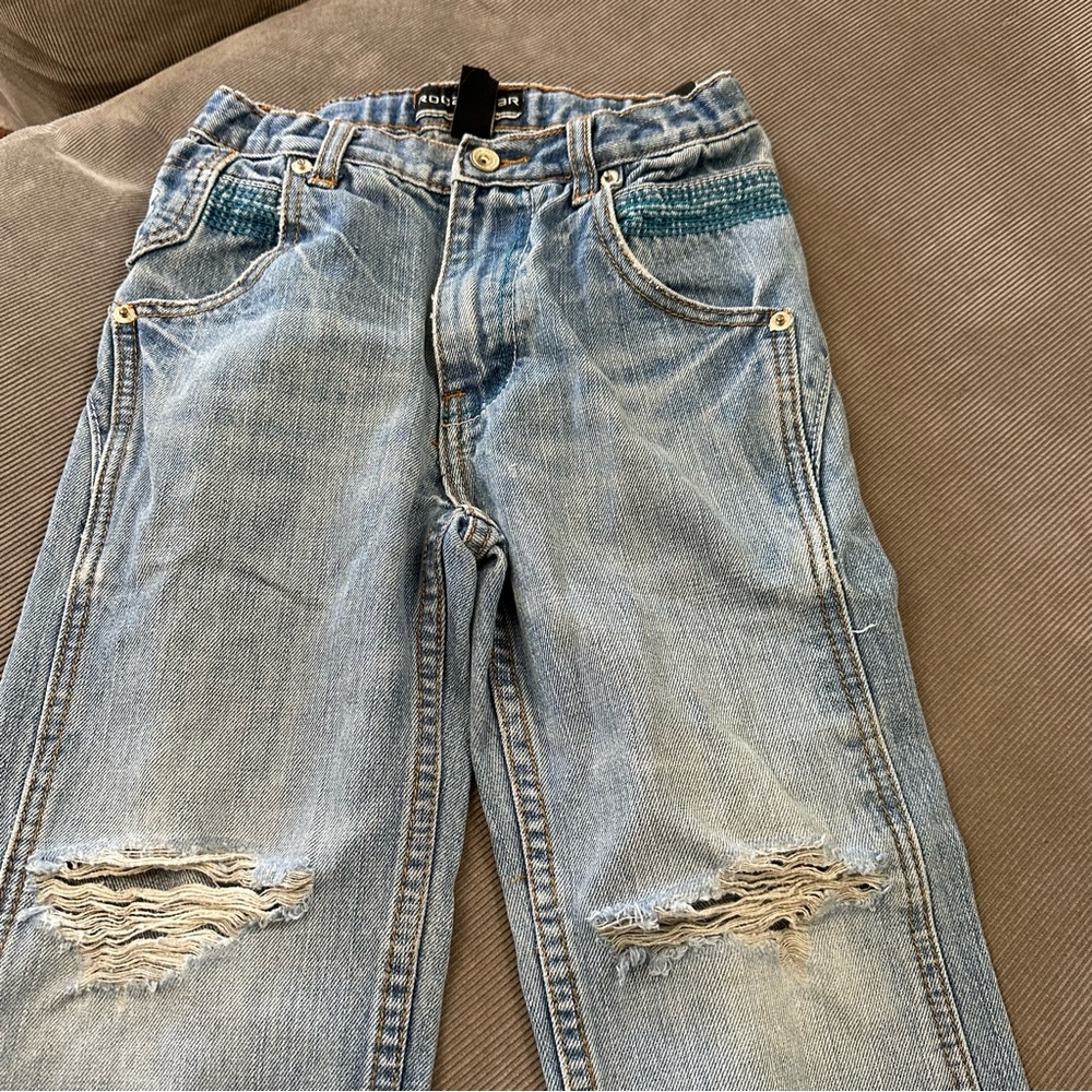 Lot Of 2 Rocawear Boys Jeans Straight Leg Original Fit Adjustable Waist Size 6 - Picture 10 of 13